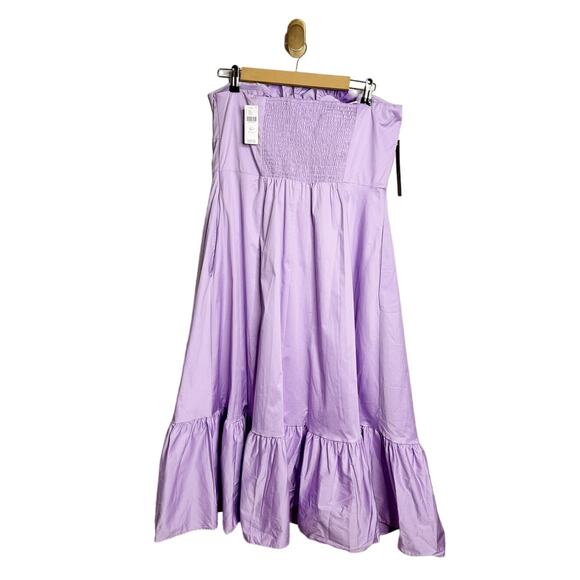 NWT Anthropologie Hutch Strapless 3D Floral Maxi Dress XL Petite - Picture 6 of 13